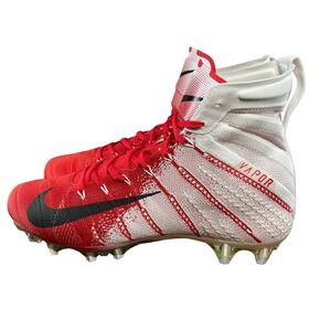 Nike Vapor Untouchable 3 Elite Football Cleats White Gym Red AO3006-160 MEN 13.5
